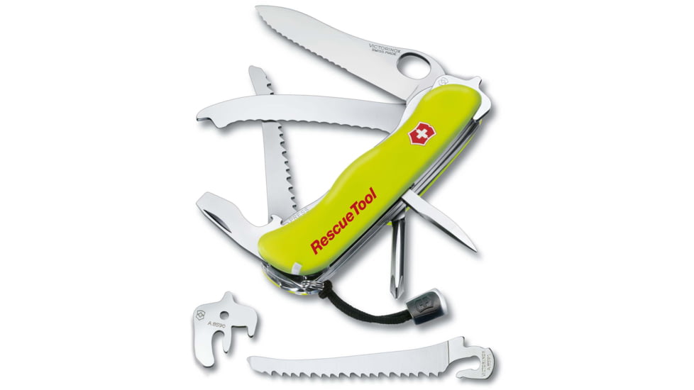 Victorinox Rescue Tool Multi-Tool, Fluorescent Yellow, 111mm, 0.8623.MWN-X4