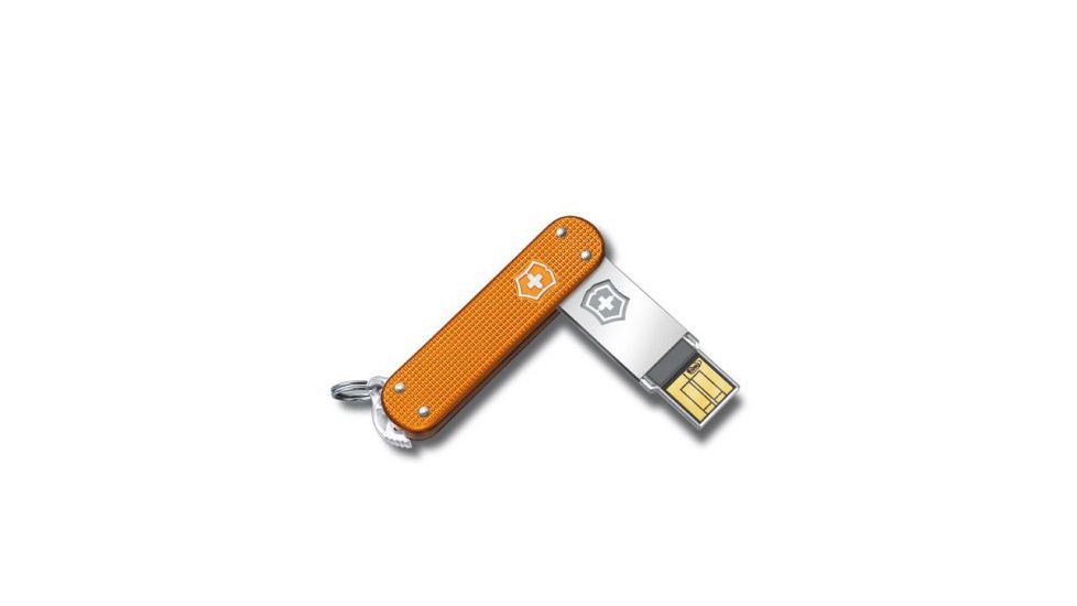 Victorinox SLIM Flight USB Flash Drive - 8 GB, Orange Alox 4617128G8