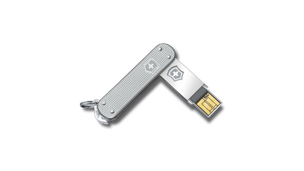 Victorinox Swiss Army 4 6171 26g16 Victorinox Slim Flight 16 Gb Silver Alox