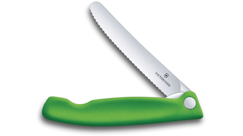 Victorinox Swiss Classic Fld Paring Grn Knife, Green polypropylene handle, 6.7836.F4B