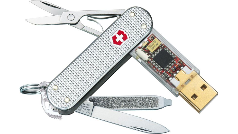 Victorinox SwissFlash 1GB - 16GB Swiss Army Flash Drive Silver Alox
