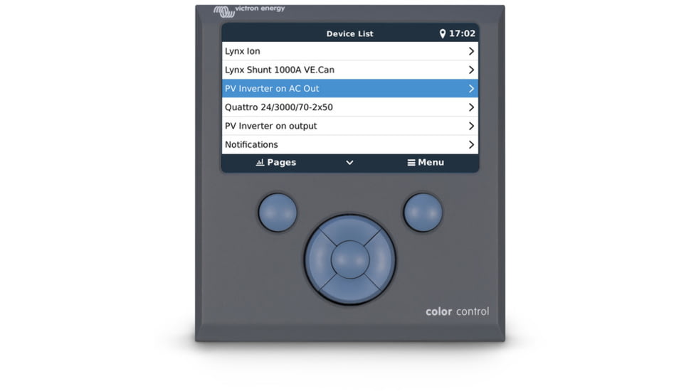 Victron Energy Color Control GX Monitor, Button Control, Grey, BPP010300100R