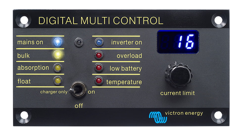 Victron Energy Digital Multi Control 200, 200A, Black, REC020005010