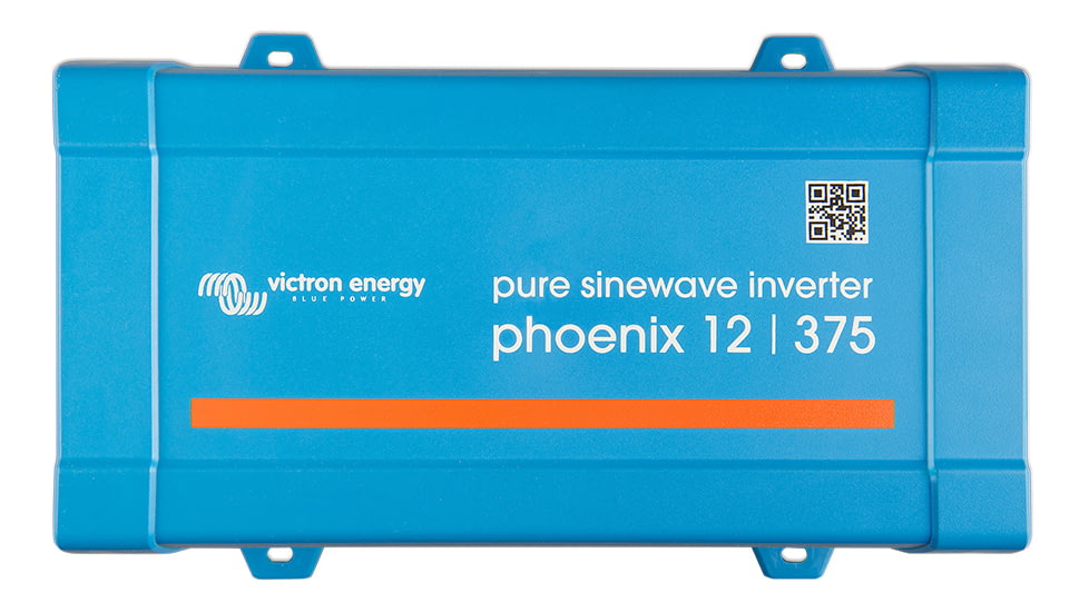 Victron Energy Phoenix Inverter VE.Direct, 12 volts, 375W, 120 VAC, 50/60Hz, Blue, PIN123750500