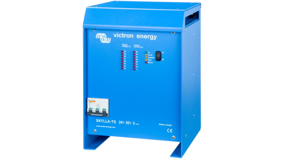 Victron Energy Skylla-TG Charger, 48 volts, 50 amps, 1-Bank, 230 VAC, Blue, SDTG4800501