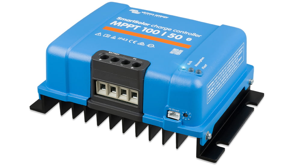 Victron Energy SmartSolar MPPT Charge Controller, 100V, 50 amps, Blue, SCC110050210