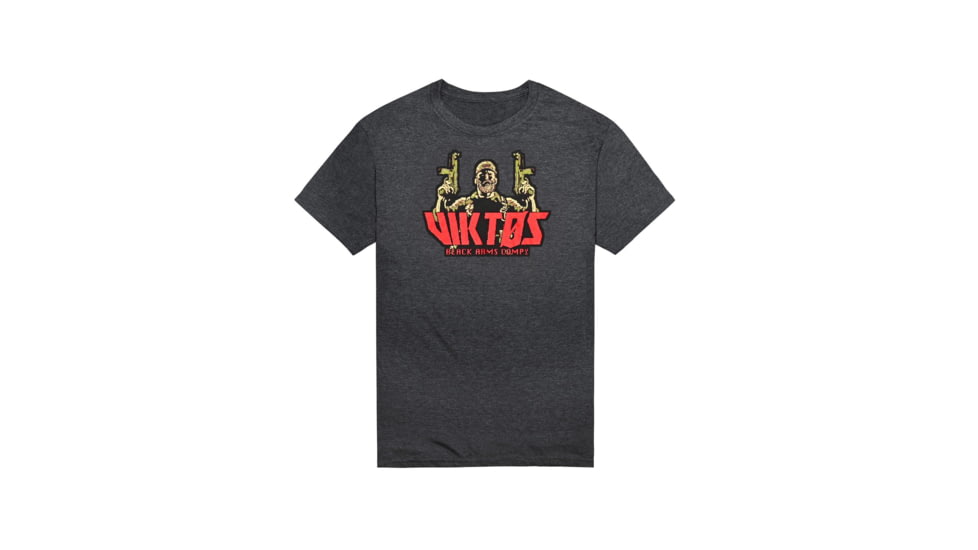 Viktos 8Bit Operator Tee, Charcoal Heather, Large, 1813604