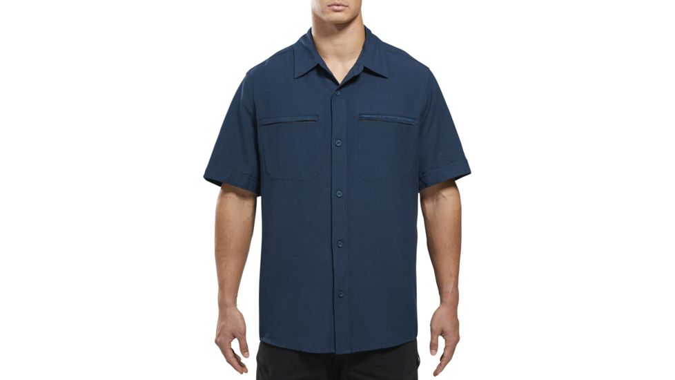 Viktos Shemagh Short Sleeve Button-up Shirt - Mens, Cadet Blue, Small, 1805302
