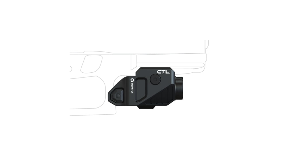 Viridian Weapon Technologies CTL Universal Tactical Light, 400 Lumen, Instant-on, Rechargeable Battery, SafeCharge Power Bank, Black, 930-0025