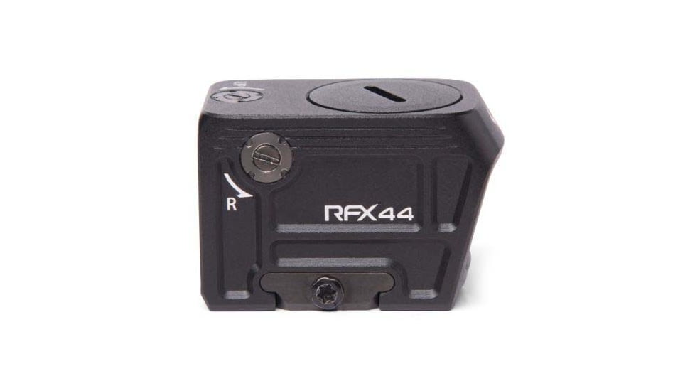 Viridian Weapon Technologies RFX44 Compact Green Dot Reflex Sight, 5 MOA Green Dot Reticle, Picatinny High Mount for 1/3 Co-Witness, Black, 981-0113