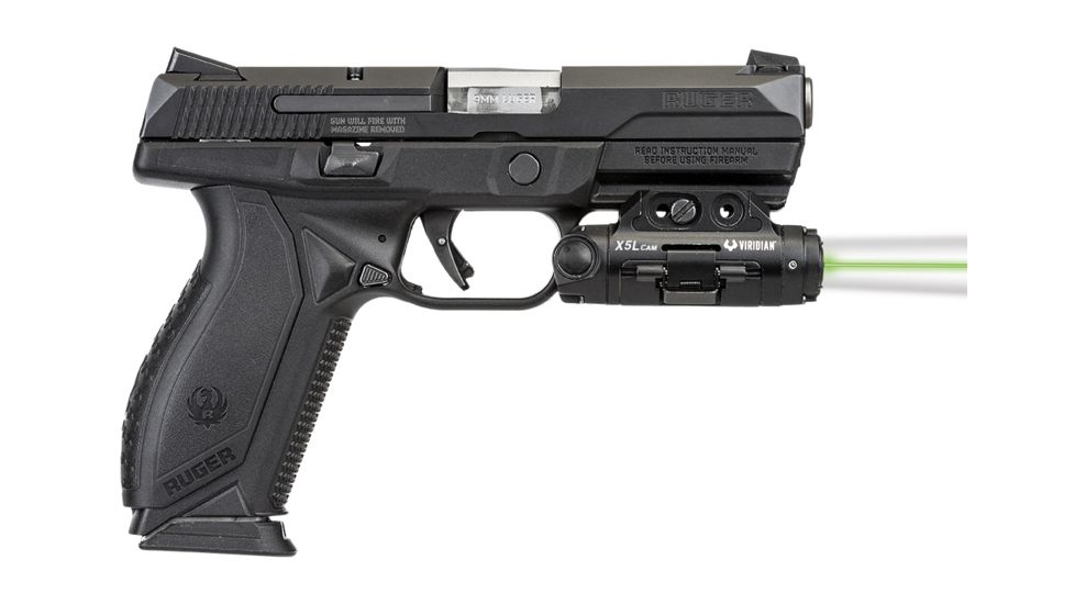 Viridian Weapon Technologies X5L Gen 3 Universal Green Laser/500 Lumen Tactical Light w/1080p HD Weapon Camera, Black 990-0019