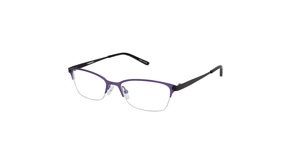 Visions 235 Bifocal Prescription Eyeglasses - Frame MATTE PURPLE, Size 52/17mm VIVISION23502
