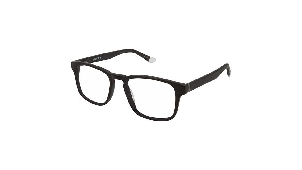 Visions 238 Eyeglass Frames - Frame Matte Black, Size 50/18mm VIVISION23801