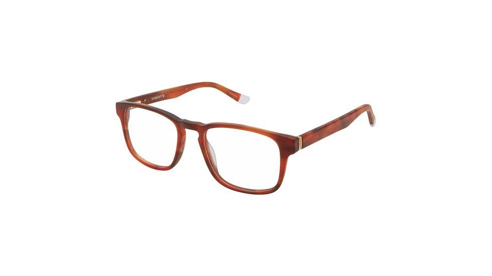Visions 238 Eyeglass Frames - Frame Matte Brown, Size 50/18mm VIVISION23802