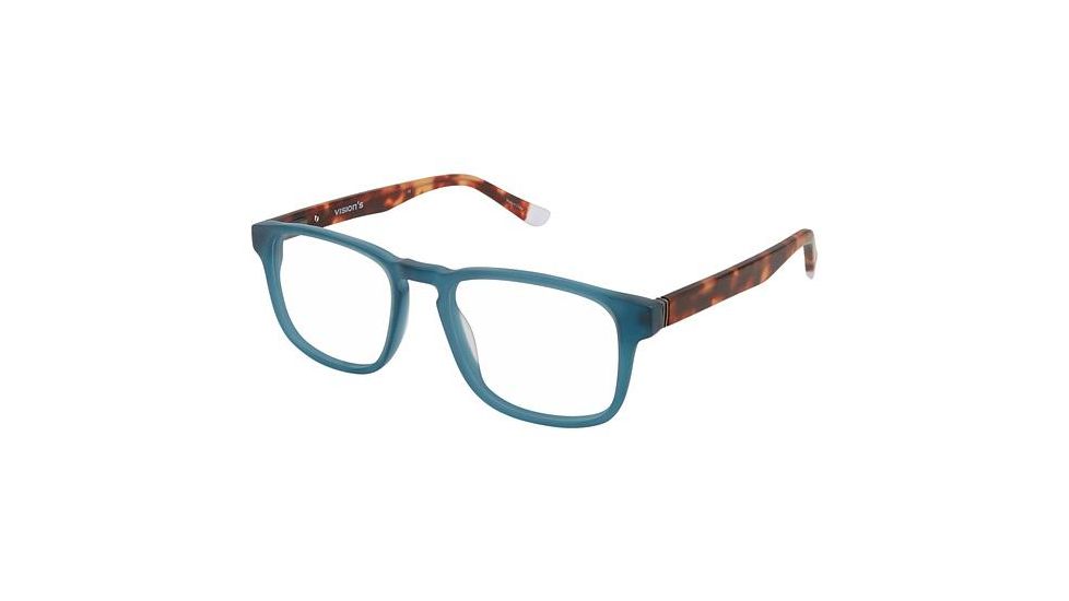 Visions 238 Eyeglass Frames - Frame Matte Navy, Size 50/18mm VIVISION23803