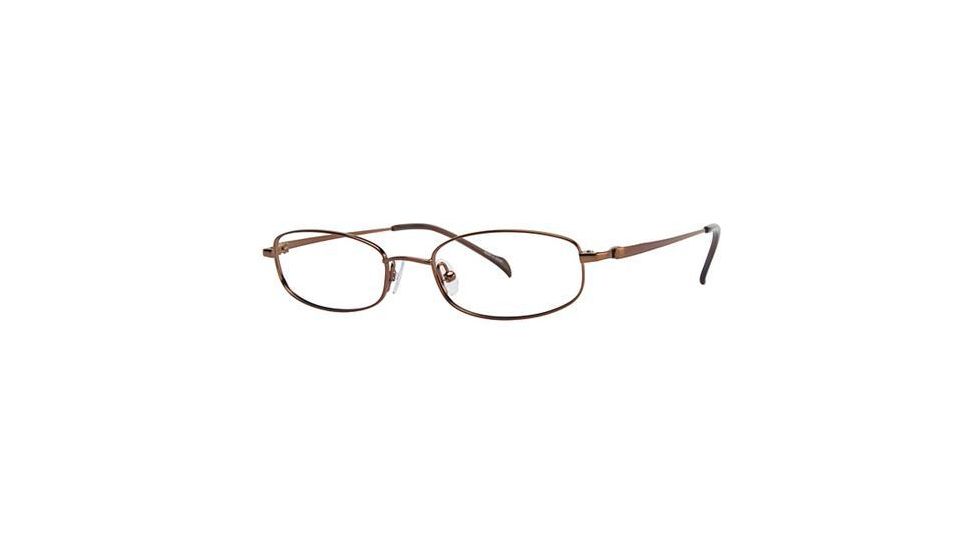 Visions 153 Single Vision Prescription Eyeglasses - Frame Copper, Size 49/18mm VIVISION15302