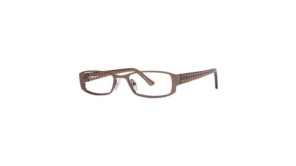 Visions 171 Eyeglass Frames - Frame Brown/Plaid, Size 48/17mm VIVISION17102
