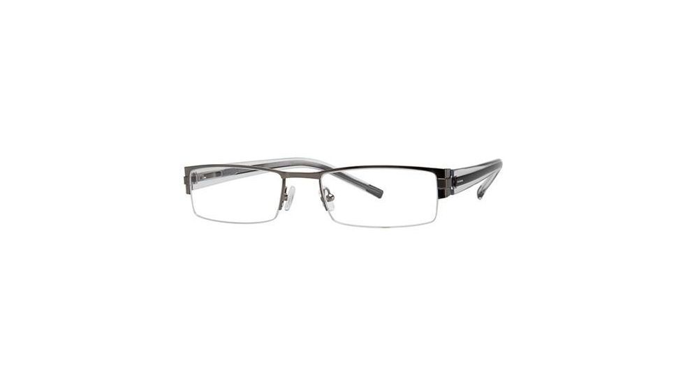 Visions 180 Eyeglass Frames - Frame Gunmetal/Black, Size 53/19mm VIVISION18001