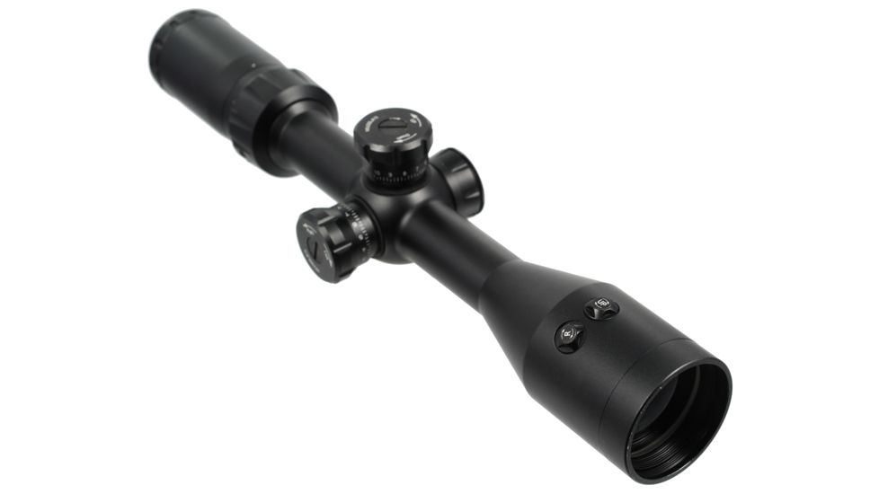 Vism 3-9X42 Rifle Scope With Integrated Red Laser/Black with Mil-Dot Reticle VSFLRBM3942G