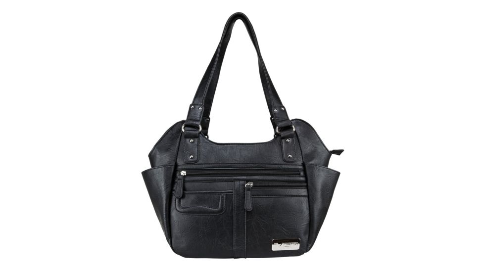 Vism Concealed Carry Quilted Hobo Bag, Black, Large, BWM001
