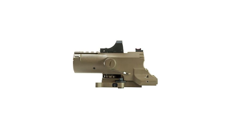 VISM ECO Prismatic Scope 4X Scope/Laser &amp; NAV LED/Green Micro Dot, Tan VECO434QRTG