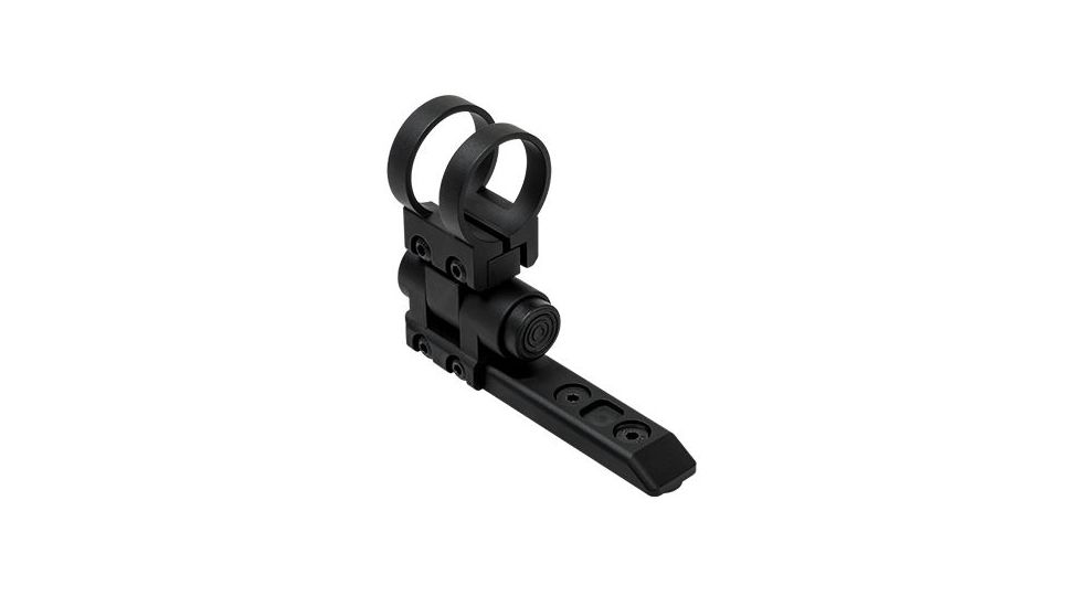 Vism Keymod 1in Extended Flashlight Mount/Modular, Black VMFLKMMR