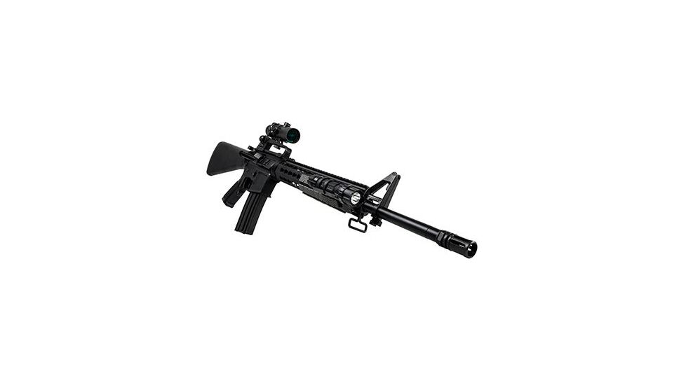 Vism Keymod 1in Extended Flashlight Mount/Standard, Black VMFLKM