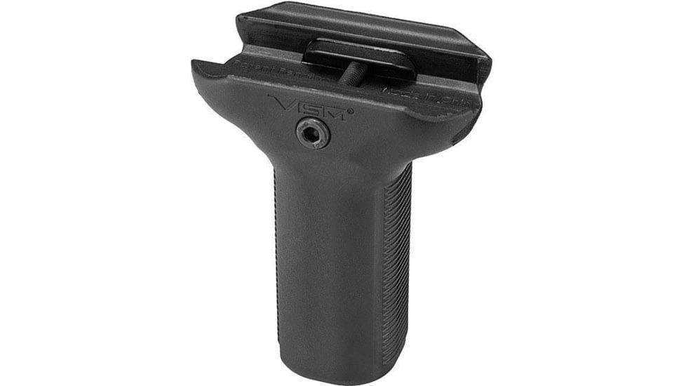 VISM KPM Short Vertical Grip/ Keymod &amp; M-lok &amp; Picatinny Mount, Black, VAARSVGKPM
