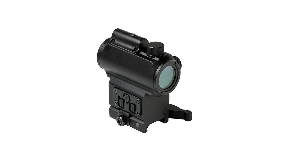 Vism Red &amp; Blue Dot Reflex Optic - 1.7in H with Integrated Green Laser, Black VDBRGLB
