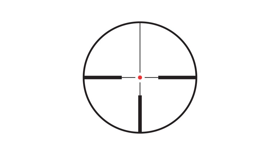 VISM Safari Series 2.5, 10X50 Rifle Scope/Red And Green Illum./Single Dot Reticle, Green Lens, Black VSAFD251050G