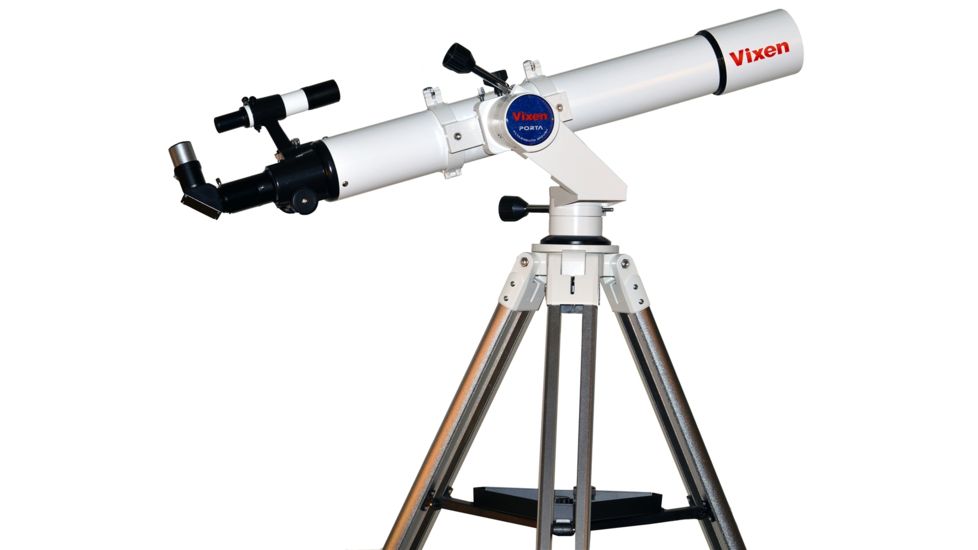 Vixen A80Mf Achromatic Refractor Telescope, 80mm, w/Porta Tall Mount, White 39952T