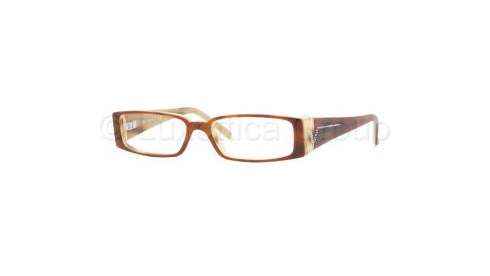 Vogue Eyeglasses VO2557B with Rx Prescription Lenses 1667-4915 - Top Havana-camel 