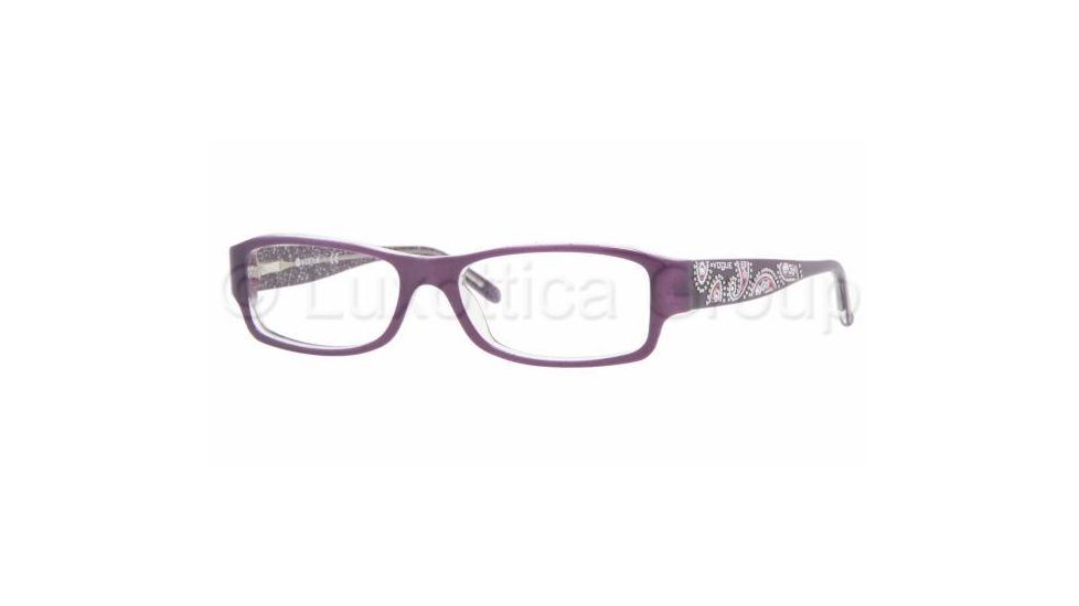 Vogue VO2625B Progressive Eyeglasses - Top Violet-Transparent Demo Lens Frame / 50 mm Prescription Lenses, 1669-5015