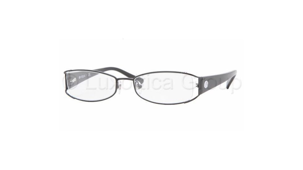 Vogue VO3687 SV Prescription Eyeglasses - Gloss Black Demo Lens Frame / 49 mm Prescription Lenses, 352-4917