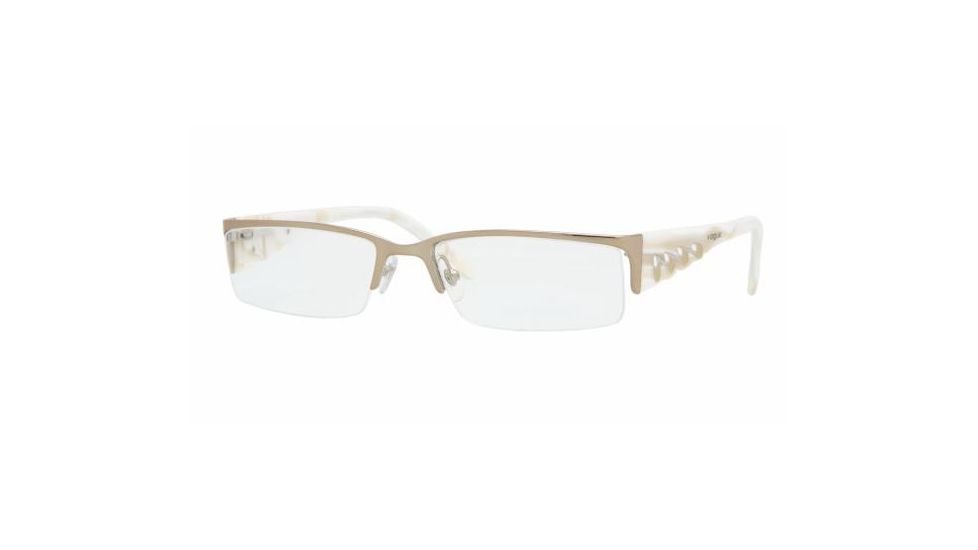 Vogue VO3707 Progressive Eyeglasses - Light Gold Demo Lens Frame / 51 mm Prescription Lenses, 848-5117
