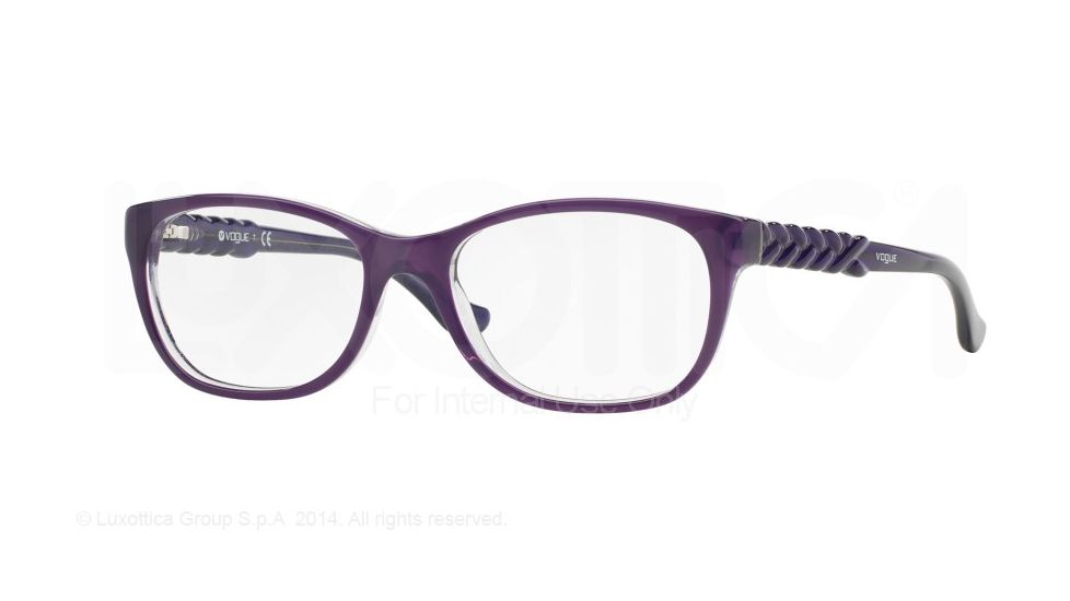 Vogue VO2911 Single Vision Prescription Eyeglasses 2261-51 - Top Violet/Glietter Violet Frame