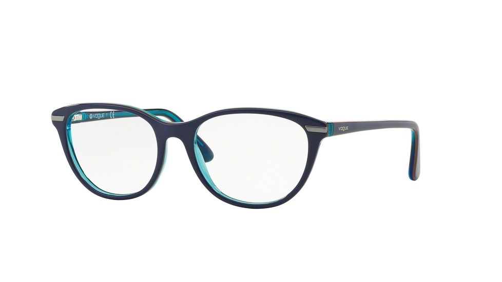 Vogue VO2937 Eyeglass Frames 2278-53 - Bluette/Orange/Azure Tr Frame