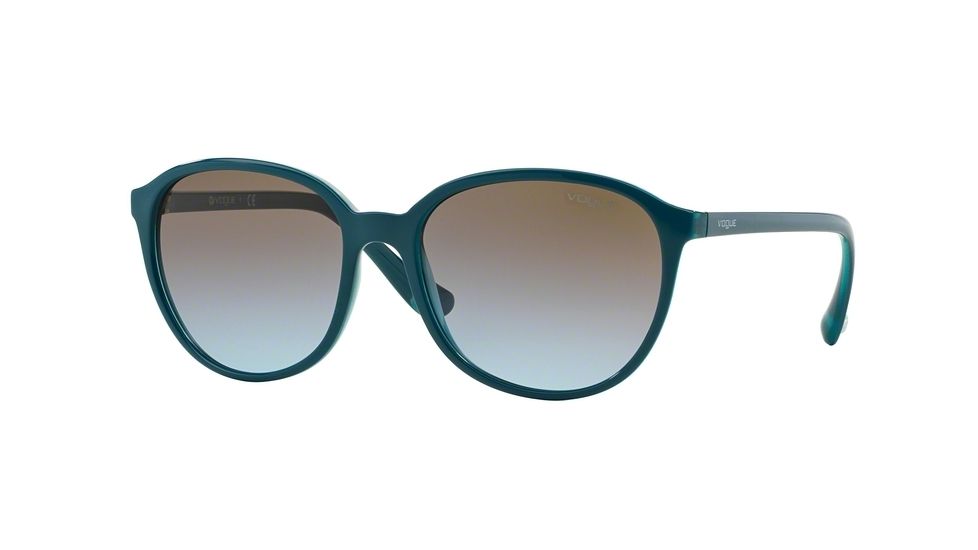 Vogue VO2939SM Bifocal Prescription Sunglasses VO2939SM-229648-55 - Lens Diameter 55 mm, Frame Color Petrol Green/Opal Aqua Green