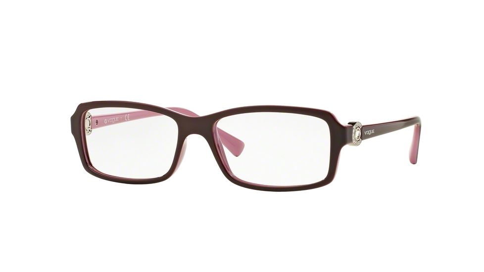 Vogue VO5001B Progressive Prescription Eyeglasses 2321-52 - Eggplant/opal Pink Frame