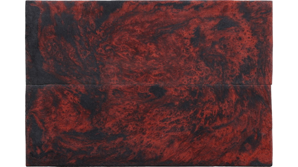 Voodoo Resins Devils Cut Resin Scales, 1.95in x 6in x .3in, 2 Pack, Red/Black Pearl Resin, DEVS-NA01-00