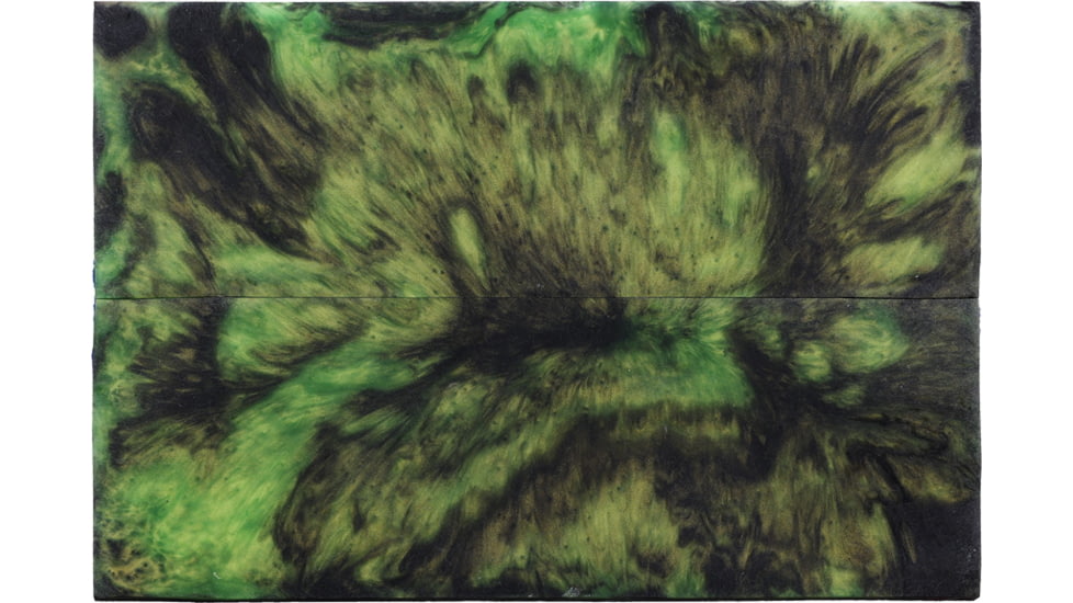 Voodoo Resins Hulk Resin Slabs, 1.95in x 6in x .3in, 2 Pack, Black/Green Pearl Resin, HULS-NA01-00