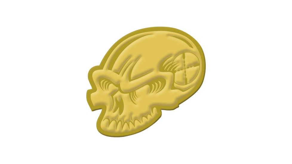 Voodoo Tactical Challenge Coin, Skull, 07-0044000001