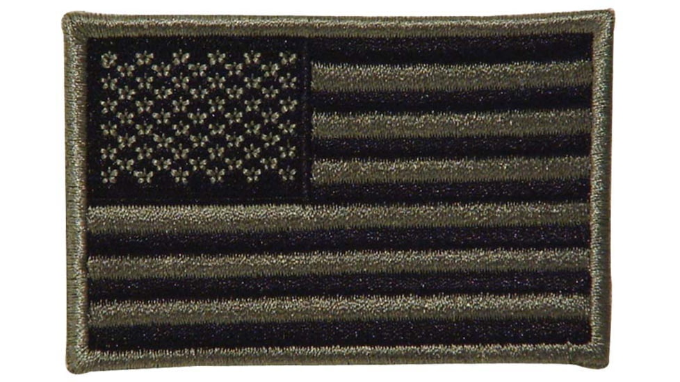 Voodoo Tactical Embroidered Usa Military Flag Patches, Left Side, Foliage, 2inx3in, 20-9087076000