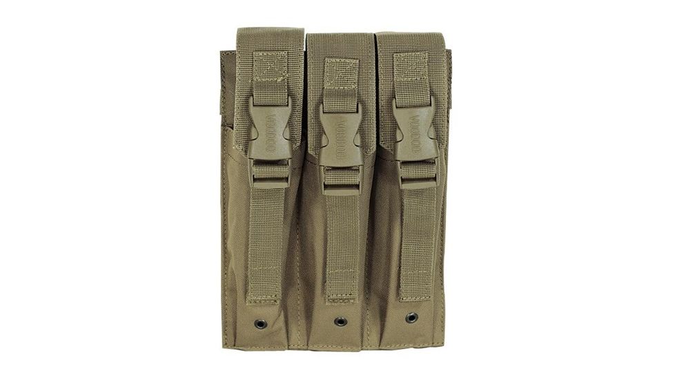 Voodoo Tactical MP5 Mag Pouch, Triple, Coyote, 20-9340007000