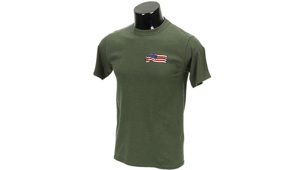 Voodoo Tactical Patriot Banner Ribbon Logo T-Shirt - Men's, Extra Large, Green, 20-9991009096