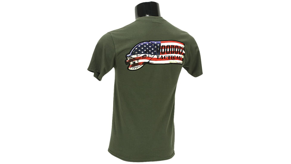 Voodoo Tactical Patriot Banner Ribbon Logo T-Shirt - Mens, Green, Extra Large, 20-9991009096
