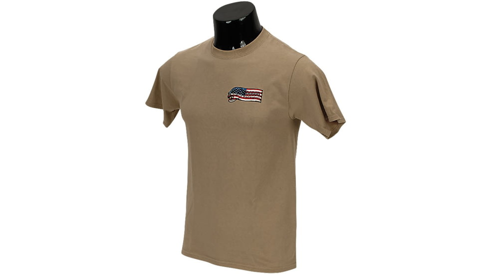 Voodoo Tactical Patriot Banner Ribbon Logo T-Shirt - Men's, Large, Sand, 20-9991025094