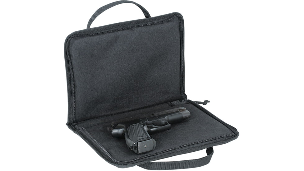 Voodoo Tactical Pistol Case With Mag Pouches, Black - 25-001701000