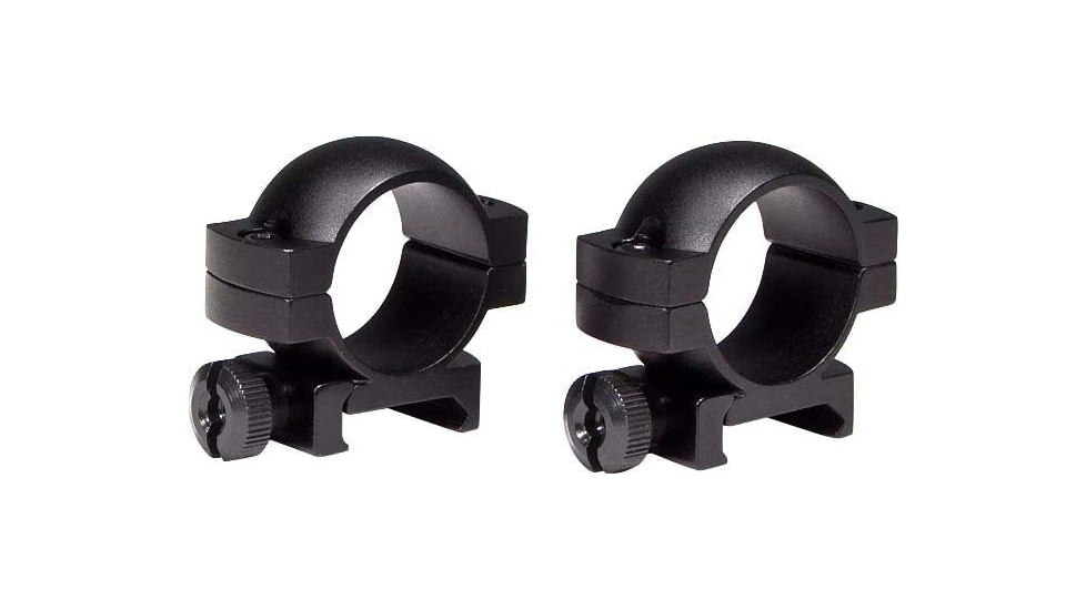 Vortex 1-inch Rifle Scope Rings, Low, Picatinny/Weaver Mount, Set of 2, Black, RING-L