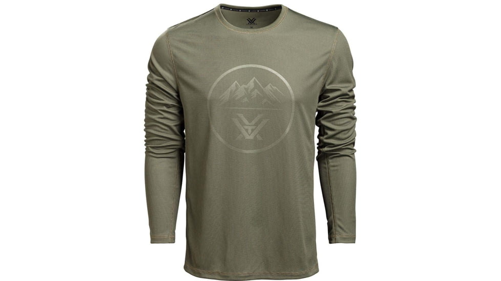 Vortex 3 Peaks LS Performance Grid Shirt - Mens, Deep Lichen, XL, 222-60-DBAXL